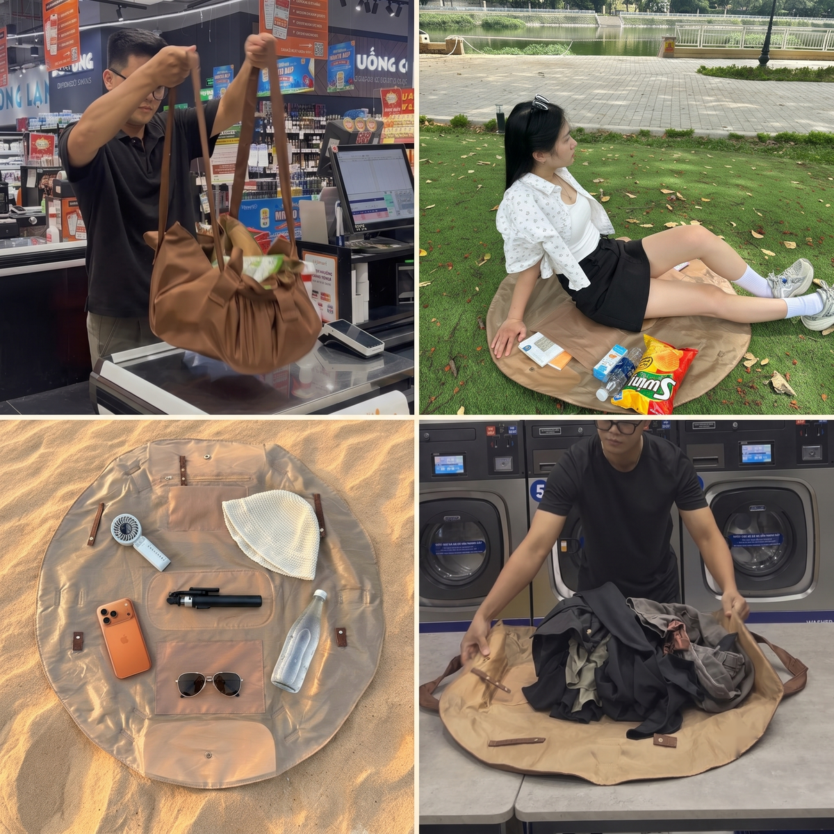 Groceries. Laundry. Picnic. One Bag Did It All.